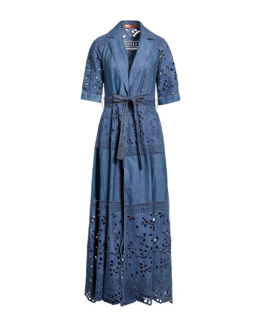 Ermanno Scervino Blue Maxi Dress