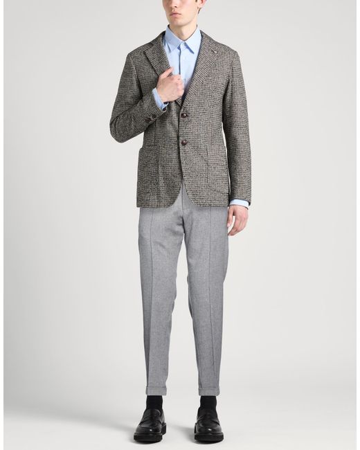 Paul & Shark Gray Pants Virgin Wool, Cashmere for men