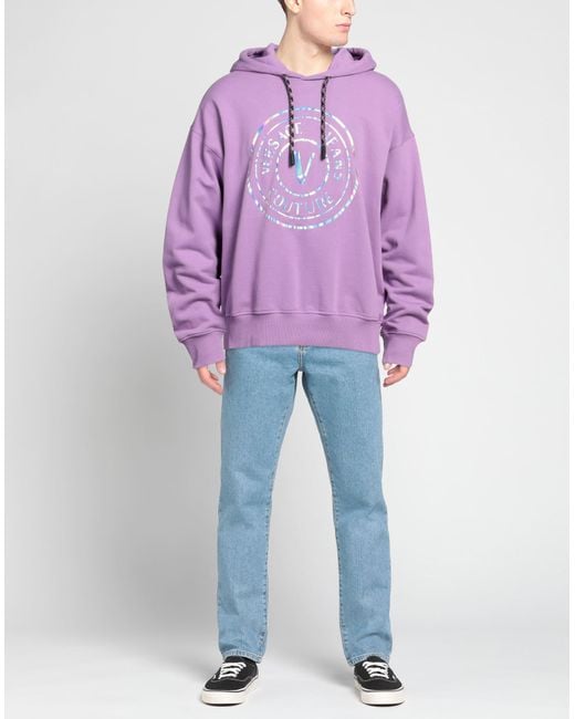 Versace Jeans Couture Purple Sweatshirt for men
