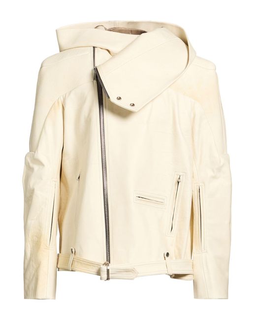 Rick Owens Natural Jacket Leather for men
