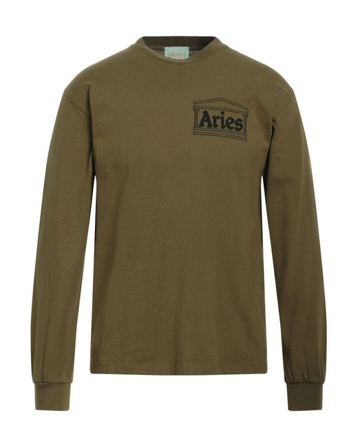 T-shirt di Aries in Green da Uomo