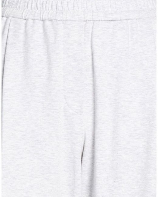 Brunello Cucinelli White Light Pants Cotton, Elastane