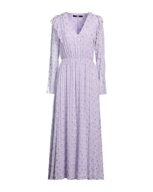 Karl Lagerfeld Purple Maxi Dress