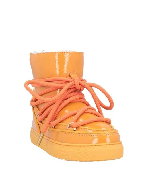 Inuikii Orange Ankle Boots