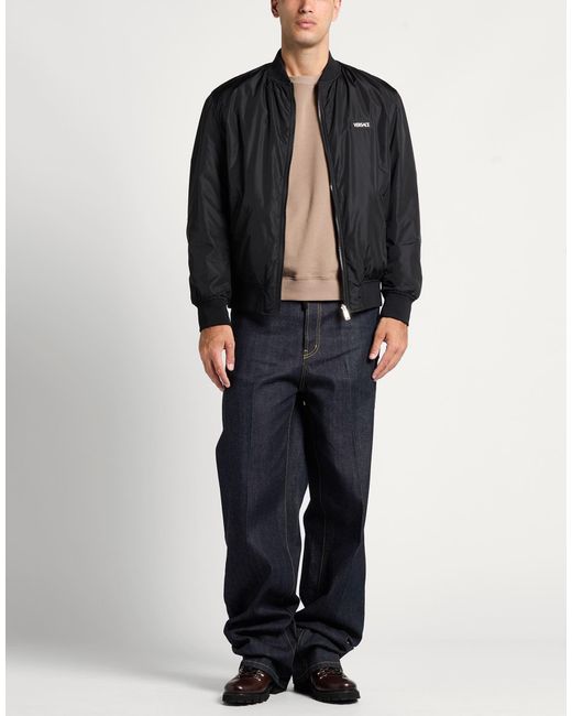 Versace Black Jacket Polyamide for men
