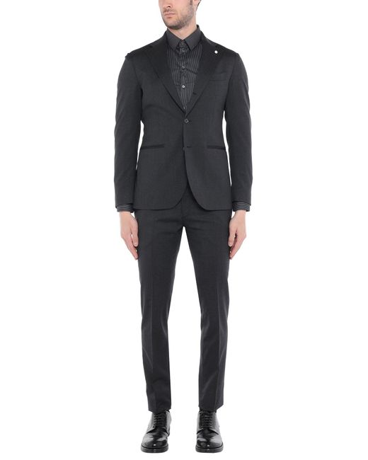 Luigi Bianchi Mantova Wool Suit in Steel Grey (Gray) for Men - Lyst