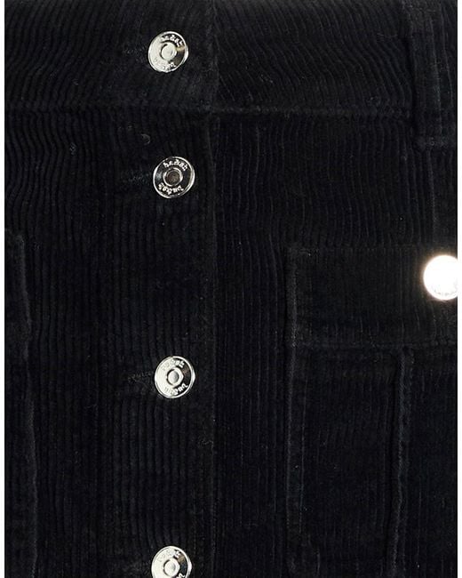 Ba&sh Black Mini Skirt Cotton, Elastane
