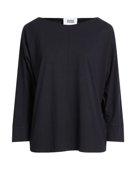 Alpha Studio Black T-Shirts