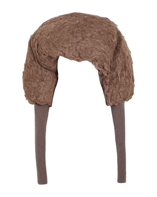 Rick Owens Brown Khaki Shrug Polyamide