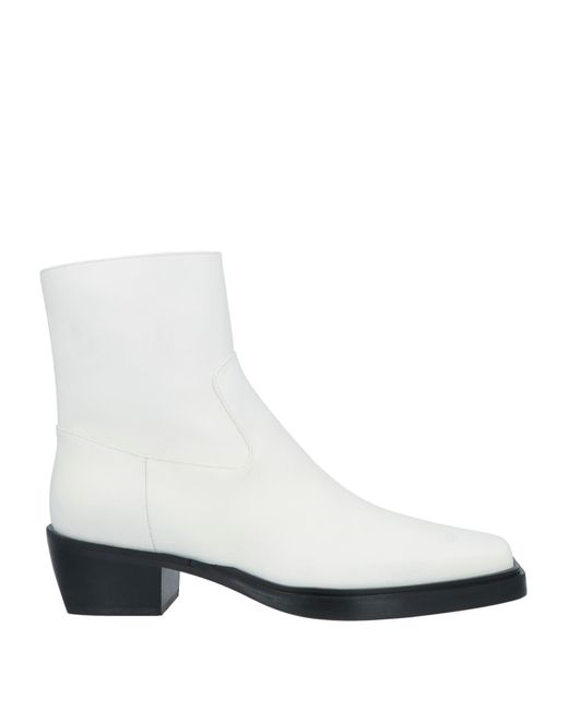 GIA X PERNILLE White Ankle Boots