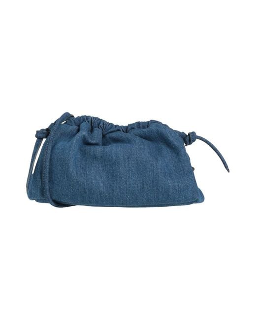 Mansur Gavriel Blue Cross-Body Bag Textile Fibers