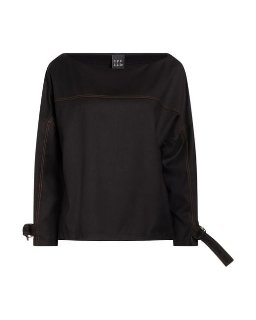 Spell Black Top Polyester, Rayon, Elastane
