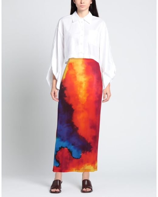 Rabanne Red Maxi Skirt