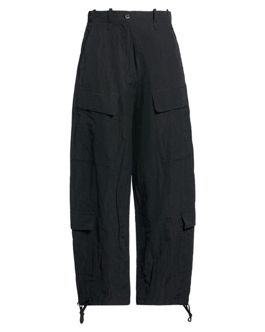 Masnada Black Pants Cotton, Viscose, Metallic Fiber