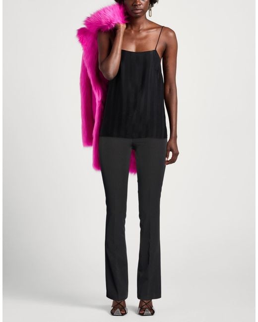 Cristinaeffe Black Pants Polyester, Elastane