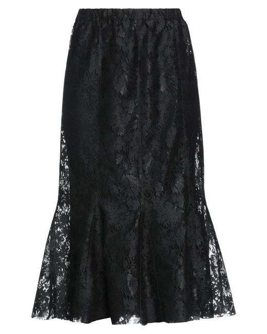 Philosophy Di Lorenzo Serafini Black Midi Skirt