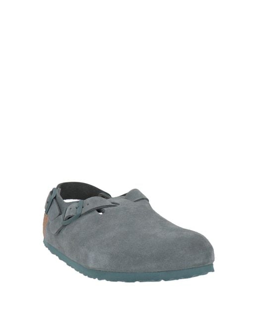 Birkenstock Gray Light Mules & Clogs Leather for men