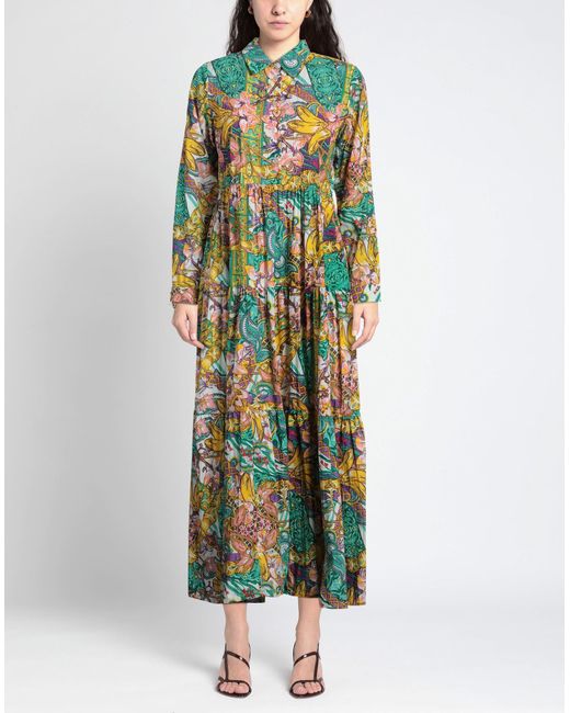 CONNOR & BLAKE Green Maxi Dress Cotton