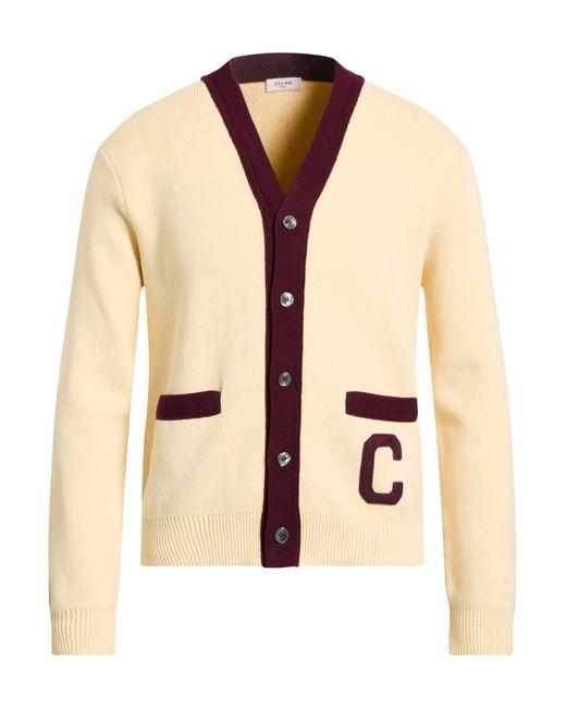Céline Natural Cardigan Cotton, Polyamide for men