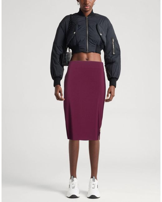 Rinascimento Purple Midi Skirt Polyester, Elastane