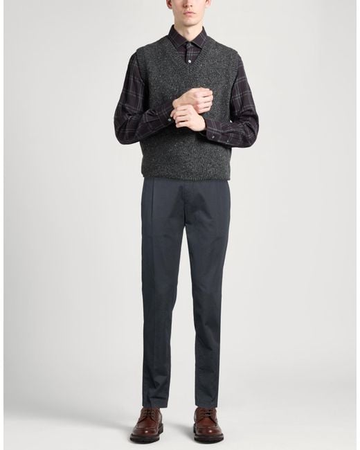 Siviglia Blue Charcoal Pants Cotton, Elastane for men