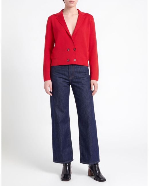 Gran Sasso Red Cardigan