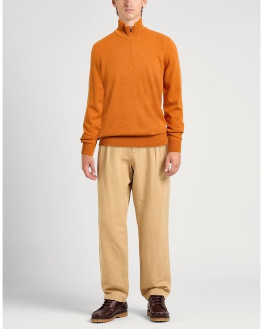 Gran Sasso Orange Turtleneck for men