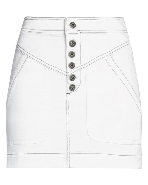 Dondup White Mini Skirt