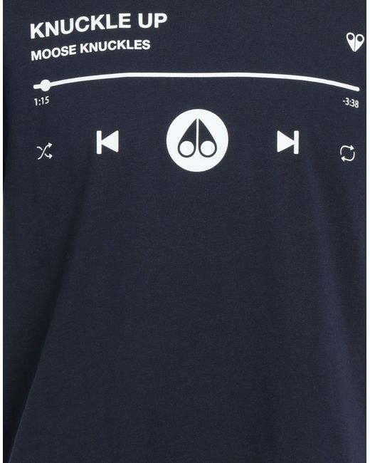 Moose Knuckles T-shirts in Blue für Herren