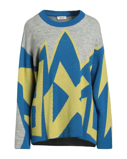 Dixie Women's Blue Azure Sweater Acrylic, Polyamide, Wool, Cotton