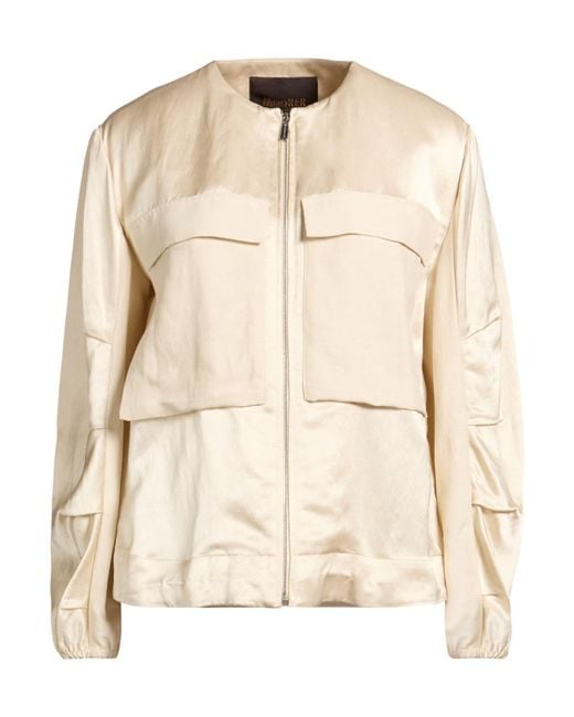 Moorer Natural Jacket Viscose, Linen