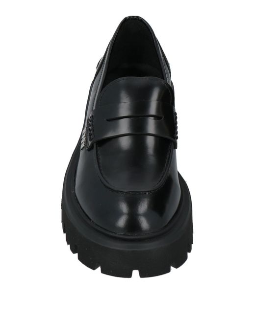 MSGM Black Loafers Leather for men