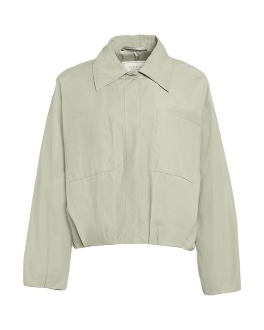Peserico Green Jacket Cotton, Polyamide