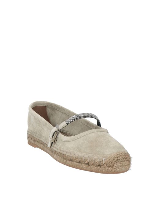 Brunello Cucinelli Gray Espadrilles