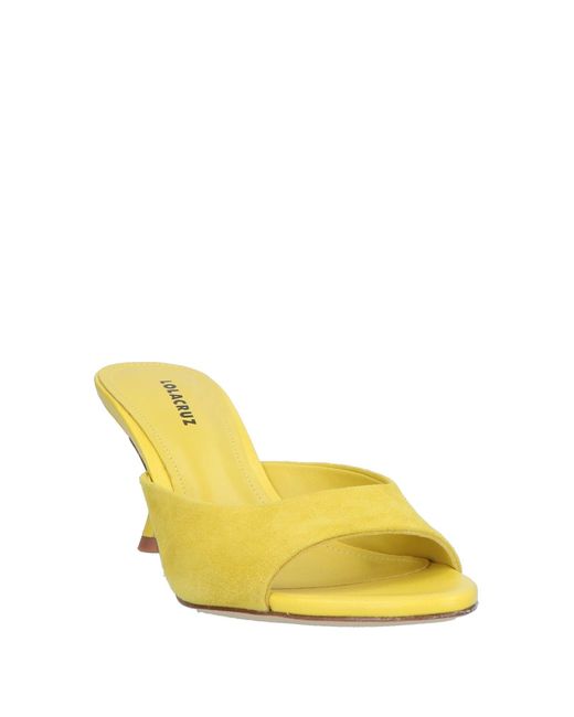 Lola Cruz Yellow Sandale