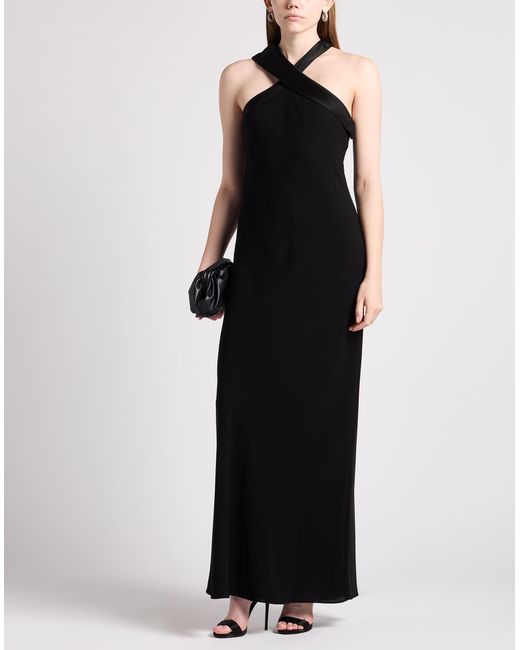 Max Mara Black Maxi Dress Triacetate, Polyester, Acetate, Viscose