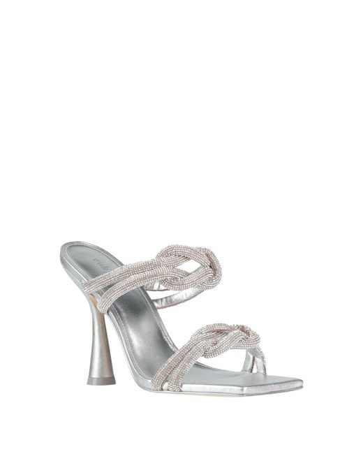 Cult Gaia White Sandals Textile Fibers