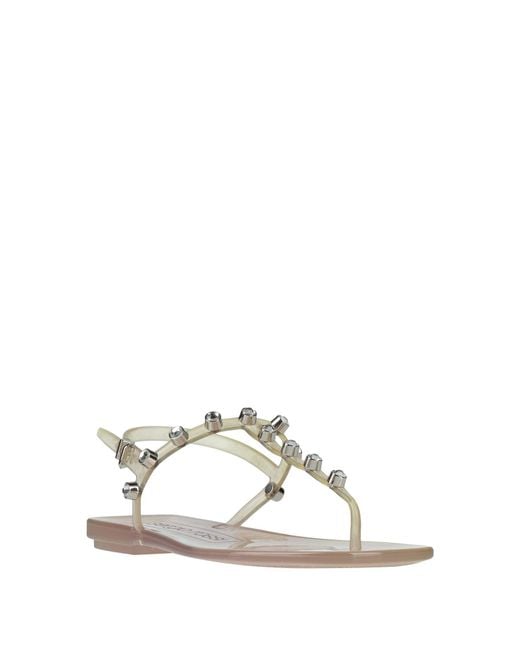 Sergio Rossi White Thong Sandal