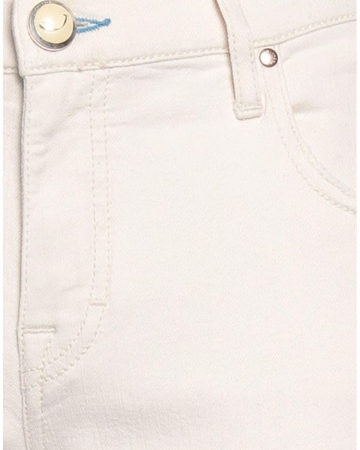 Jacob Coh?n White Jeans Cotton, Linen, Elastane