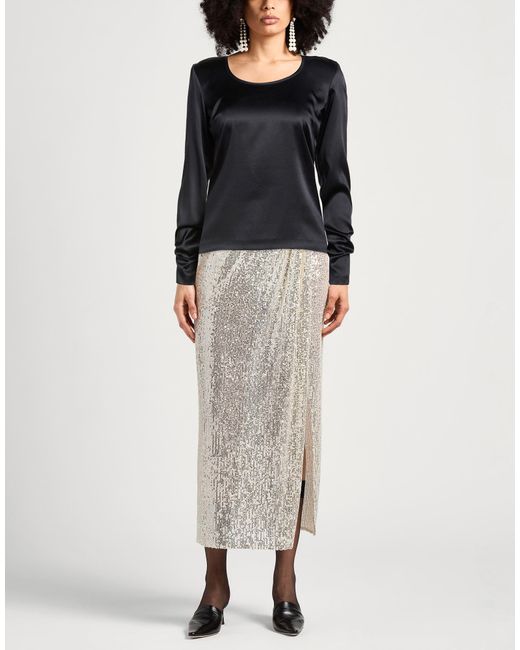 Etro Black Top Silk, Elastane