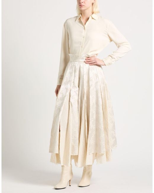 A.W.A.K.E. MODE White Maxi Skirt