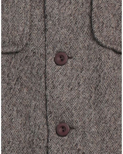 Sandro Gray Shirt Virgin Wool for men