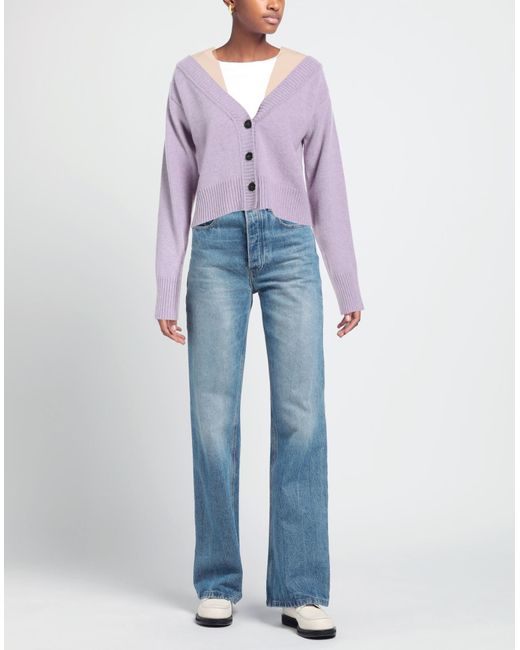 Erika Cavallini Semi Couture Purple Cardigan