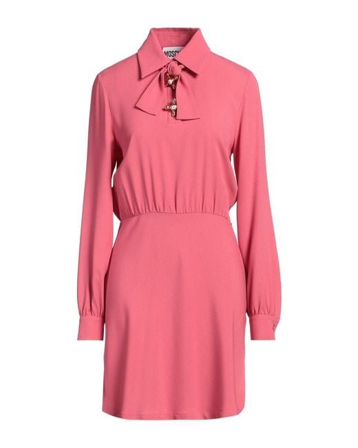Moschino Pink Couture Mini Dress Acetate, Viscose