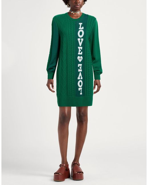 Love Moschino Green Mini Dresses