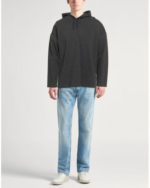 Hevò Gray Sweatshirt Viscose, Polyamide, Elastane for men