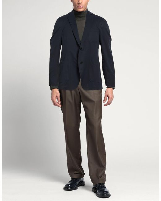 Montedoro Blue Midnight Blazer Polyester for men
