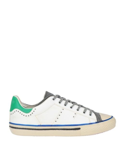 HIDNANDER Natural Sneakers Leather, Textile Fibers for men