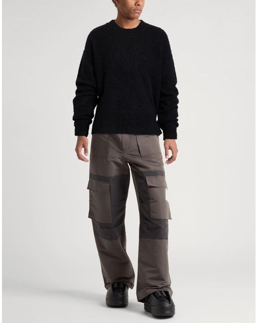 Cuello Alto Uma Wang de hombre de color Black