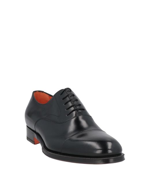 Santoni best sale black shoes